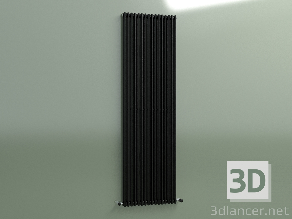 3D modeli Dikey radyatör ARPA 2 (1820 16EL, Siyah) - önizleme