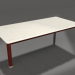 modello 3D Tavolino 70×140 (Rosso vino, DEKTON Danae) - anteprima