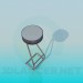3d model Round stool - preview