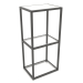 3D Modell Rack-Konsole rechteckig (GLAS, 40x30x86, 3 Regale) - Vorschau