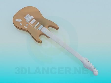 3D Modell E-Gitarre - Vorschau