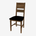 modèle 3D Chaise rembourrée en cuir (48 x 98 x 48 cm) - preview