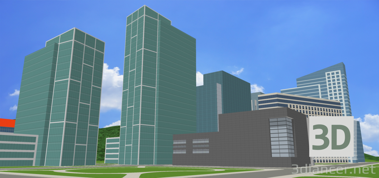 3d model Building - preview