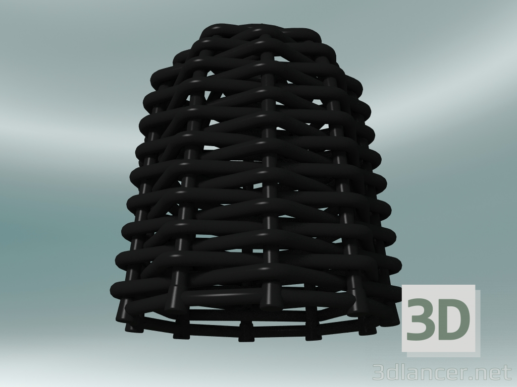 3d модель Светильник подвесной (91, Black Woven) – превью