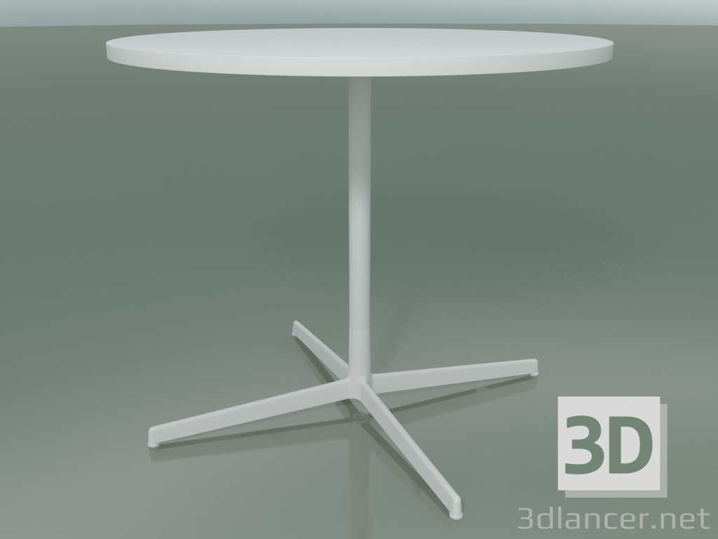 modello 3D Tavolo rotondo 5515, 5535 (H 74 - Ø 89 cm, Bianco, V12) - anteprima