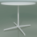 3D Modell Runder Tisch 5515, 5535 (H 74 - Ø 89 cm, Weiß, V12) - Vorschau
