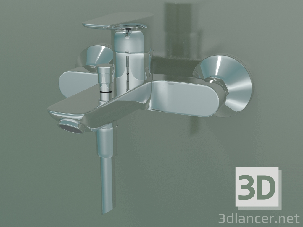 3d model Single lever bath mixer (71740000) - preview