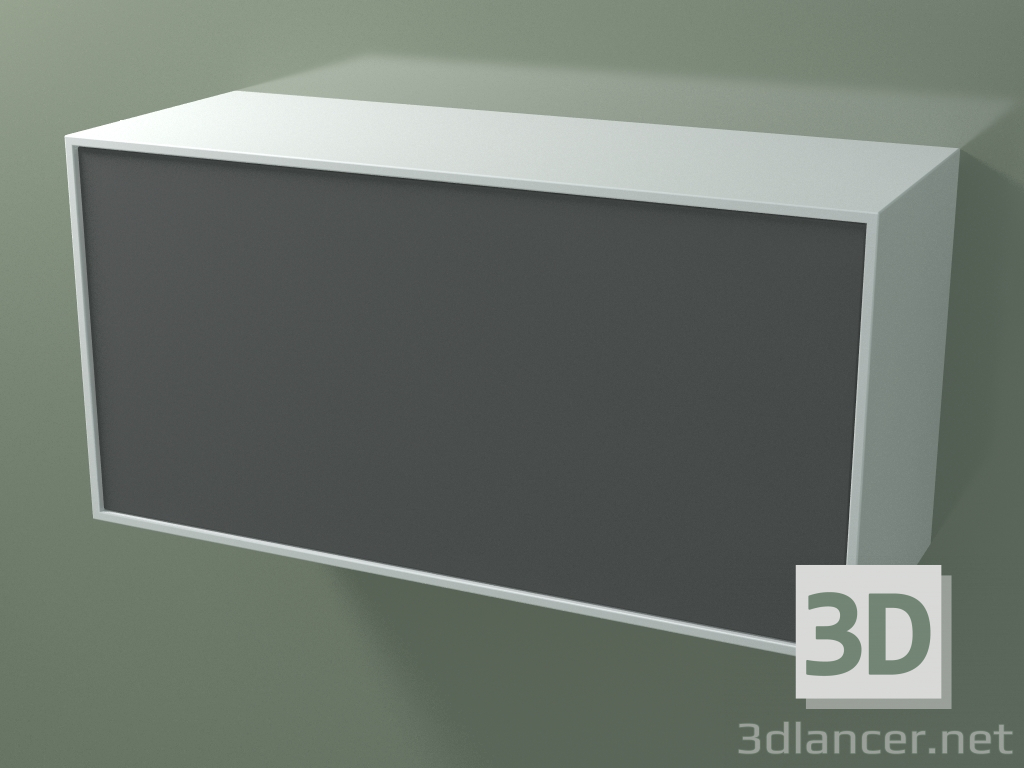 modèle 3D Tiroir (8AUDCA03, Blanc Glacier C01, HPL P05, L 96, P 36, H 48 cm) - preview