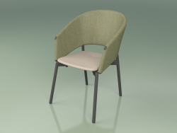 Cadeira confortável 022 (fumaça de metal, oliva, toupeira de resina de poliuretano)