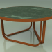 modello 3D Tavolino 009 (Metallo Ruggine, Gres Smaltato Forest) - anteprima