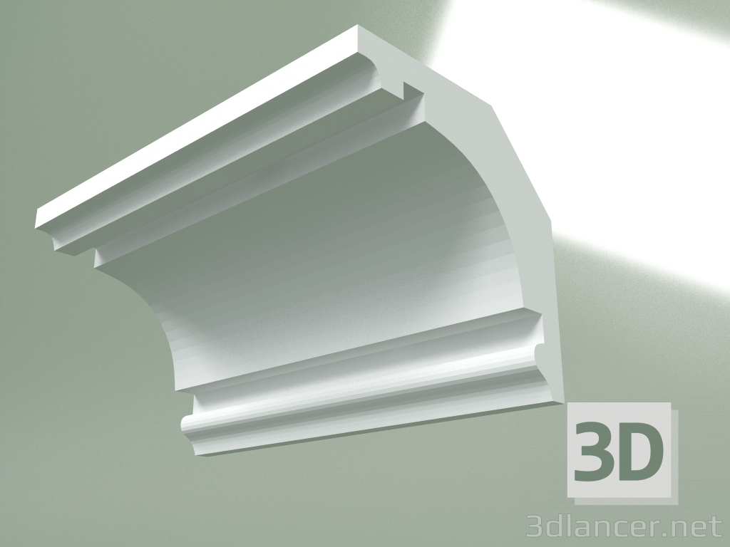 modello 3D Cornicione in gesso (zoccolo a soffitto) KT312 - anteprima