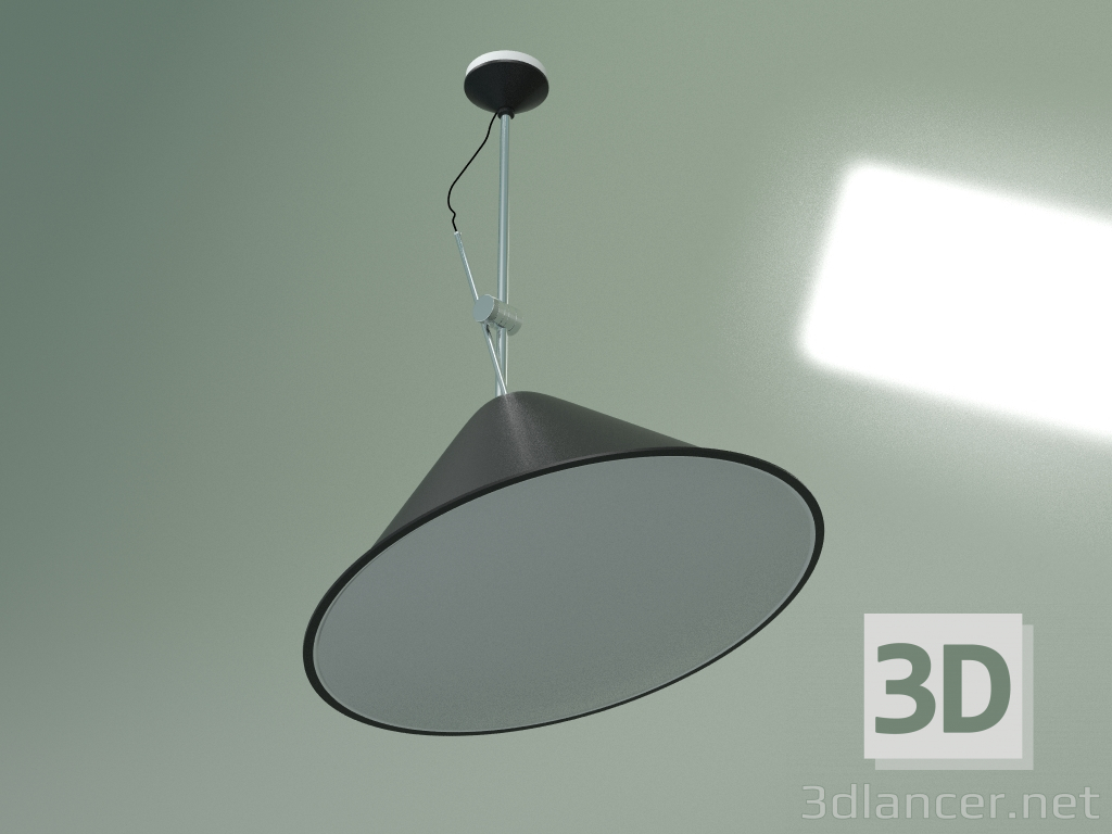 3d model Ceiling lamp Cone (black) - preview