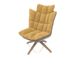 Husk style armchair (yellow)