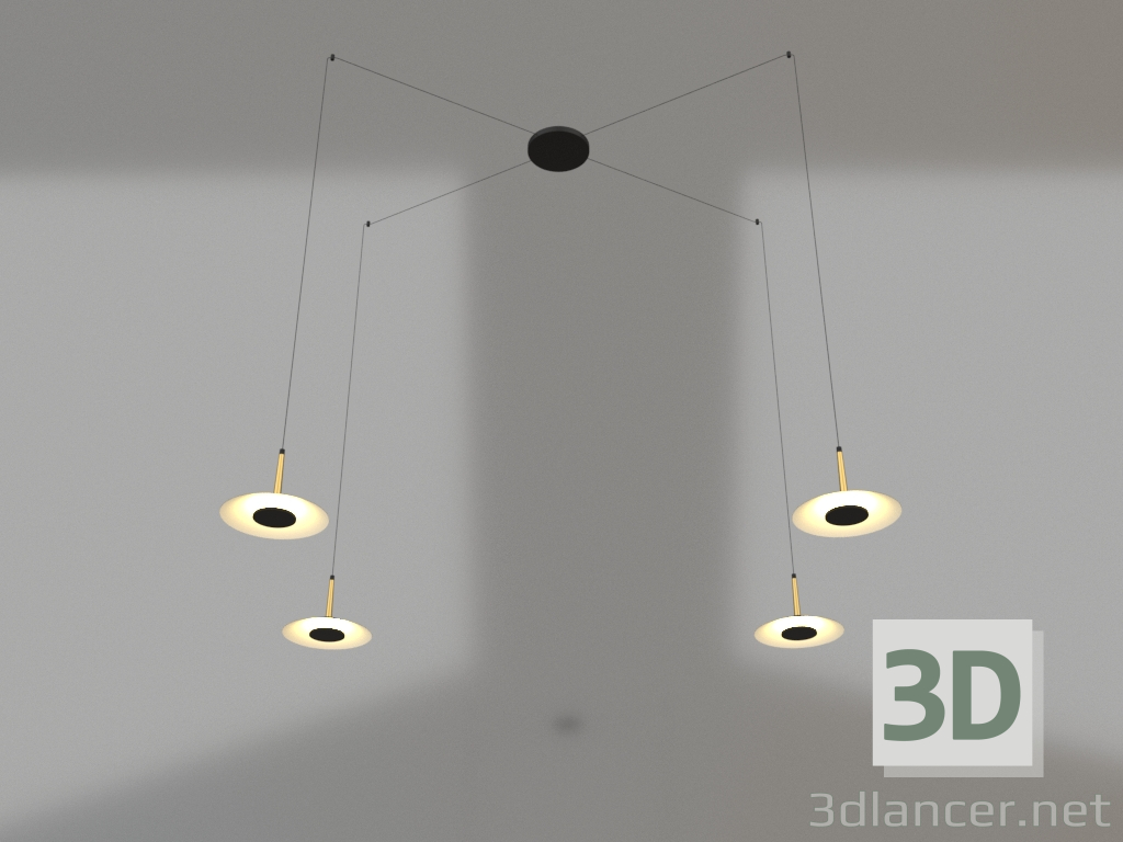3d модель Подвесной светильник (7307) – превью