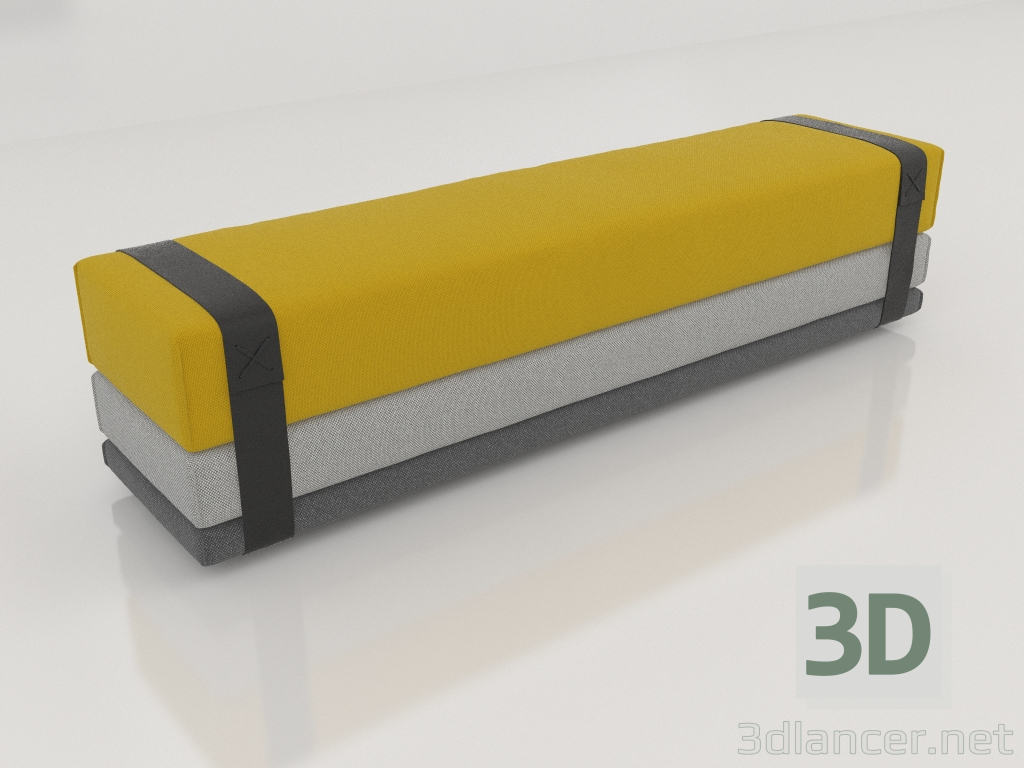 Modelo 3d Banco-cama (dobrado) - preview