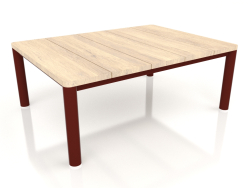 Coffee table 70×94 (Wine red, Iroko wood)
