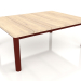 3d model Coffee table 70×94 (Wine red, Iroko wood) - preview