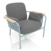 3 डी मॉडल कुर्सी (नीला ग्रे) - पूर्वावलोकन