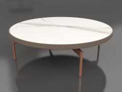 Round coffee table Ø120 (Bronze, DEKTON Aura)