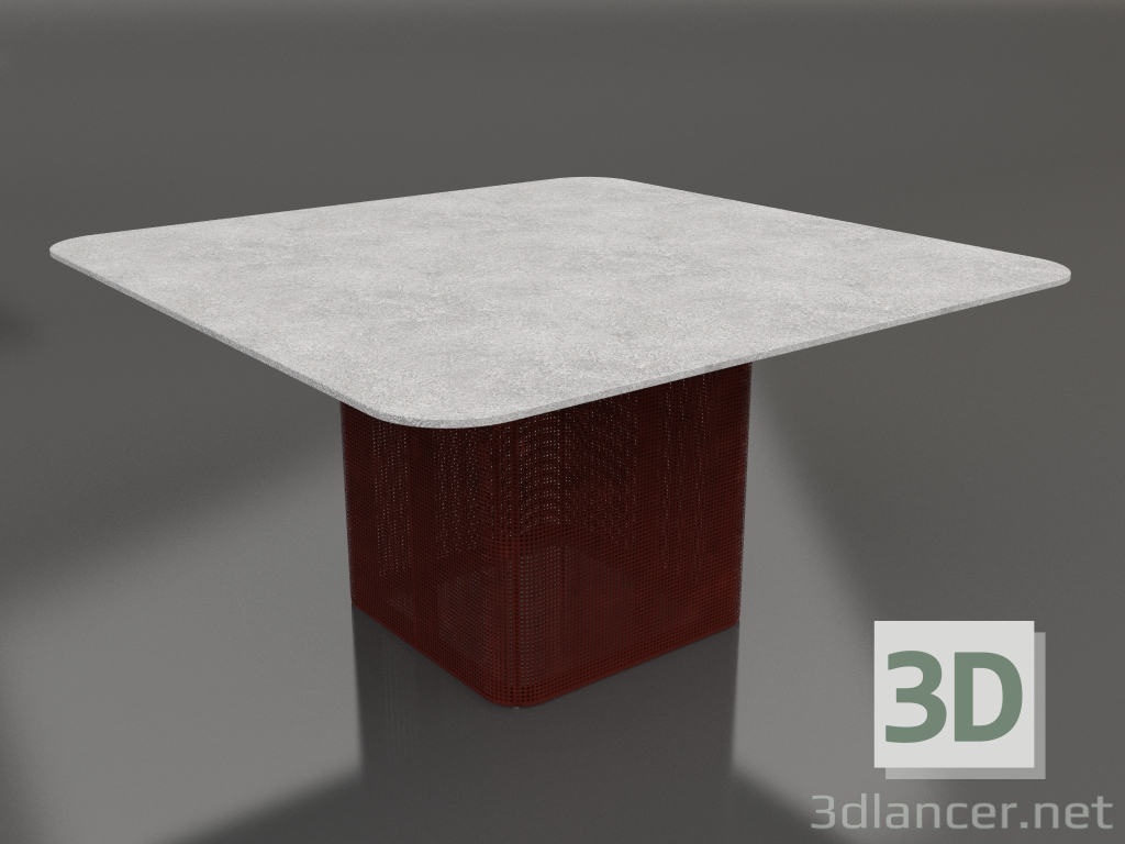 3D modeli Yemek masası 140 (Şarap kırmızısı) - önizleme