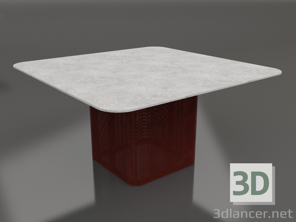 3d модель Стол обеденный 140 (Wine red) – превью