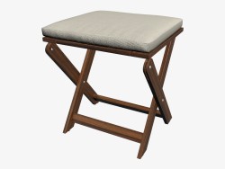 Folding stool with cushion