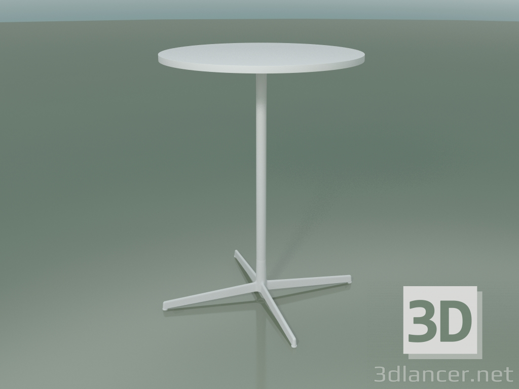 3D Modell Runder Tisch 5523, 5543 (H 105 - Ø 79 cm, Weiß, V12) - Vorschau