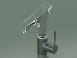 Mezclador monomando de lavabo 140 con caño de vidrio (12116330)