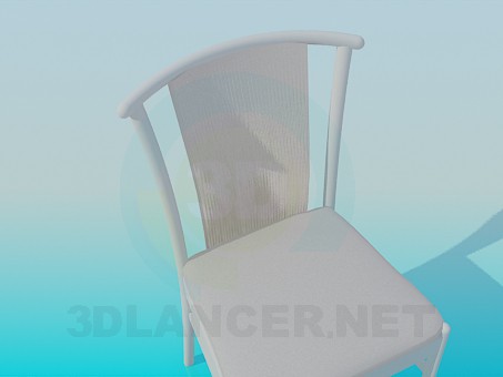 3d модель Стілець зі спинкою – превью 3d модель Стілець зі спинкою – превью