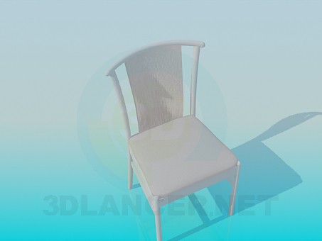 3d модель Стілець зі спинкою – превью 3d модель Стілець зі спинкою – превью