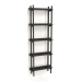 3d model Bookcase ST 02 (600х200х1720, wood brown dark) - preview