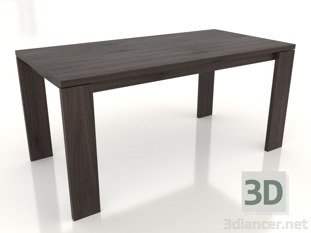 3d model Dining table BLANK 1600x800x750 mm (dark oak) - preview