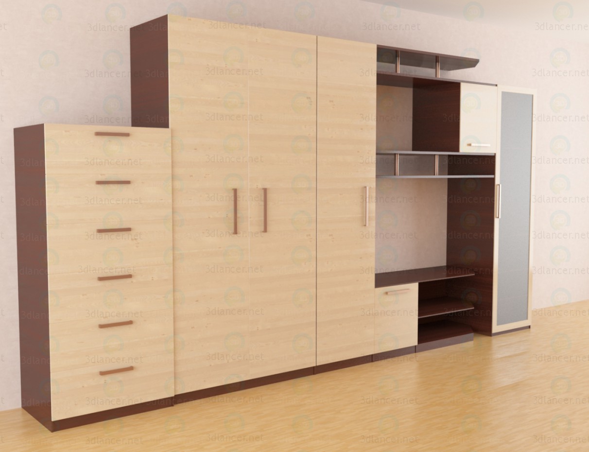 modelo 3D La unidad de pared para el salón - escuchar modelo 3D La unidad de pared para el salón - escuchar
