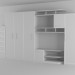 modèle 3D L’armoire murale pour la salle de séjour - preview