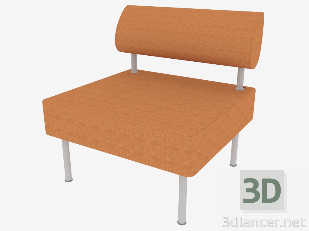 modello 3D Kare armchair (21) - anteprima