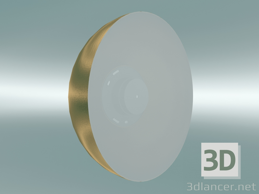 3D Modell Wandleuchte Passepartout (JH12, Ø28cm, H 12,5cm, Gold) - Vorschau