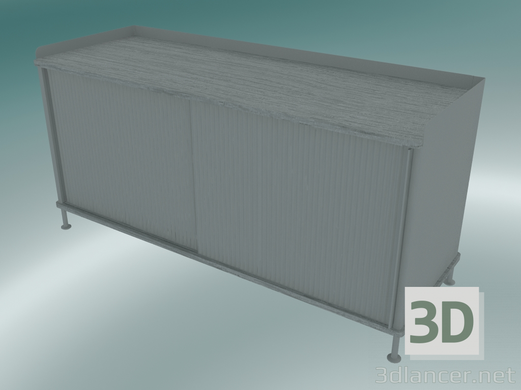 3D Modell Buffet umhüllen (niedrig, grau) - Vorschau