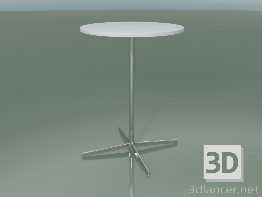 3D Modell Runder Tisch 5523, 5543 (H 105 - Ø 79 cm, Weiß, LU1) - Vorschau