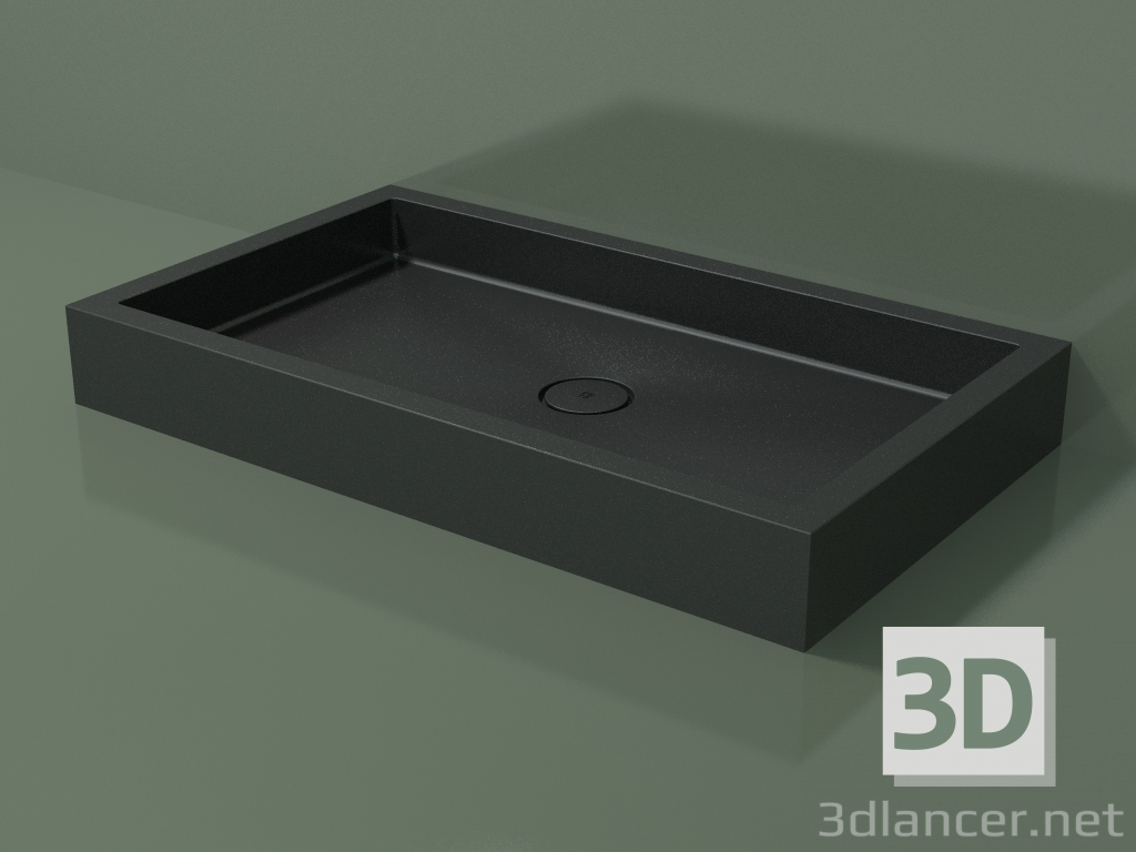 modello 3D Piatto doccia Alto (30UA0111, Deep Nocturne C38, 120x70 cm) - anteprima