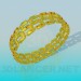 3d model Gold plated bracelet - preview