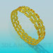 3d model Gold plated bracelet - preview