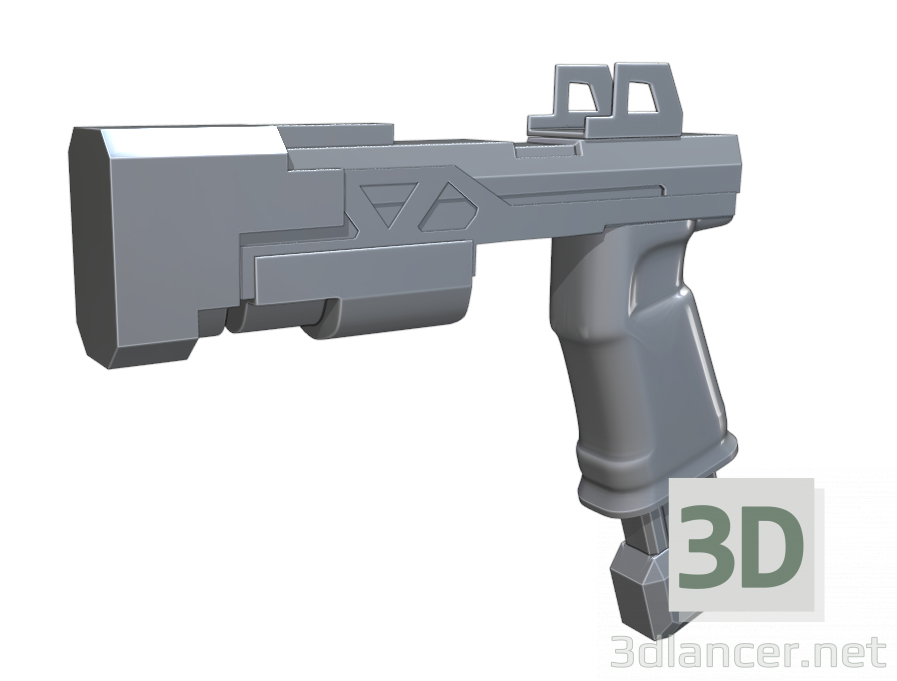modello 3D Pistola Apice - anteprima