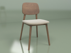 Chair Luus (walnut, grey)