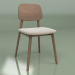 3d model Chair Luus (walnut, grey) - preview