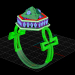 3d Piramis ring model buy - render