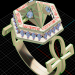 3D piramis yüzüğü modeli satın - render