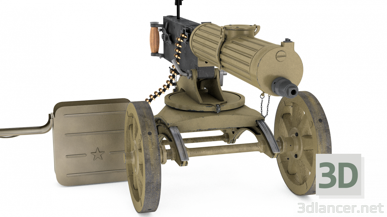 3d Model Maxim Machine Gun 39172