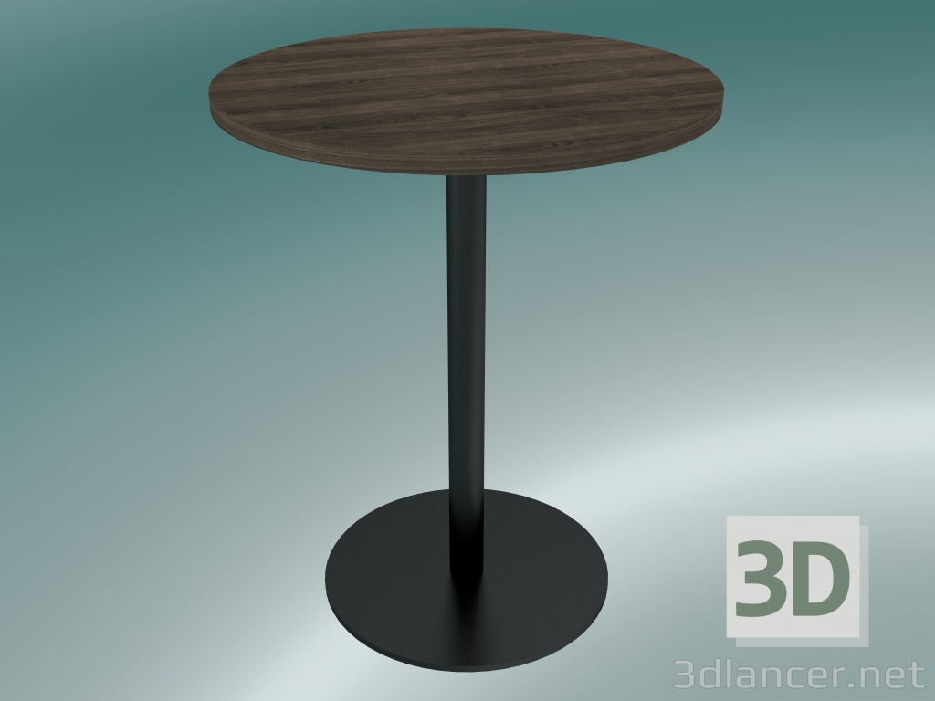 modèle 3D Table à manger Nærvær (NA9, Ø60cm, H74cm, Chêne huilé fumé) - preview