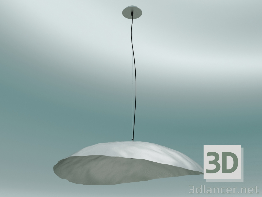 3d model Lámpara colgante (plata 95) - vista previa