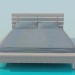 3D modeli Yatak çevresinde bir fileto ile yatak - önizleme